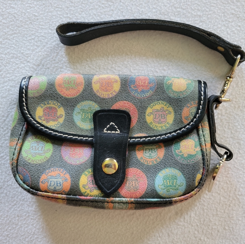 Dooney & Bourke Vintage Multicolor Wristlet, Excellent Pre-owned Condition